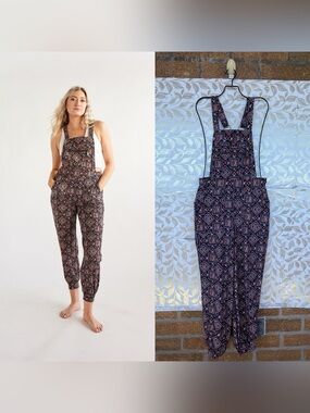Swaay Geometric Southwestern Overalls Jumpsuit S | Festivalcore Boho Sustainable